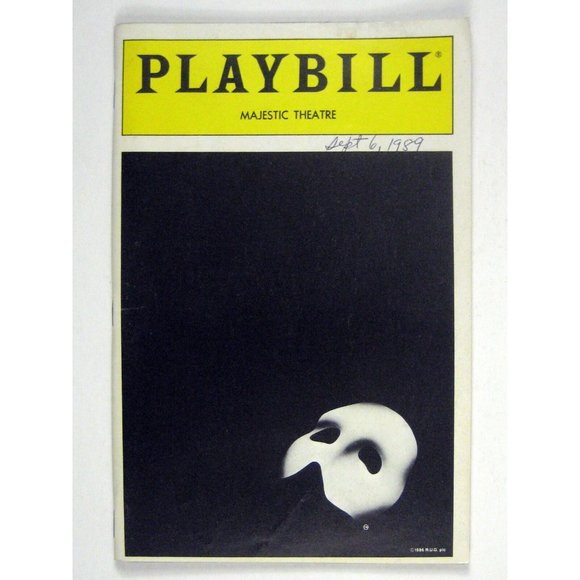 Phantom Playbill 1989 Majestic Rebecca Luker Cris Groenendaal George Lee Andrews - Picture 3 of 10